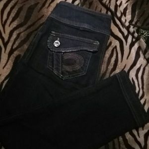 Bebe dark blue jeans sz 26